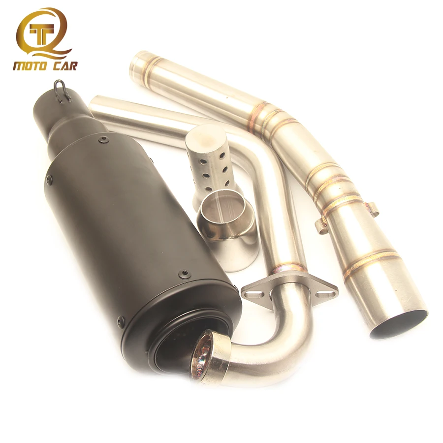 

Motorcycle Muffler Mid Tube Pipe Connect Link Exhaust System Stainless Elbow Spring for YAMAHA R15 2012 2013 2014 2015 2016 2017