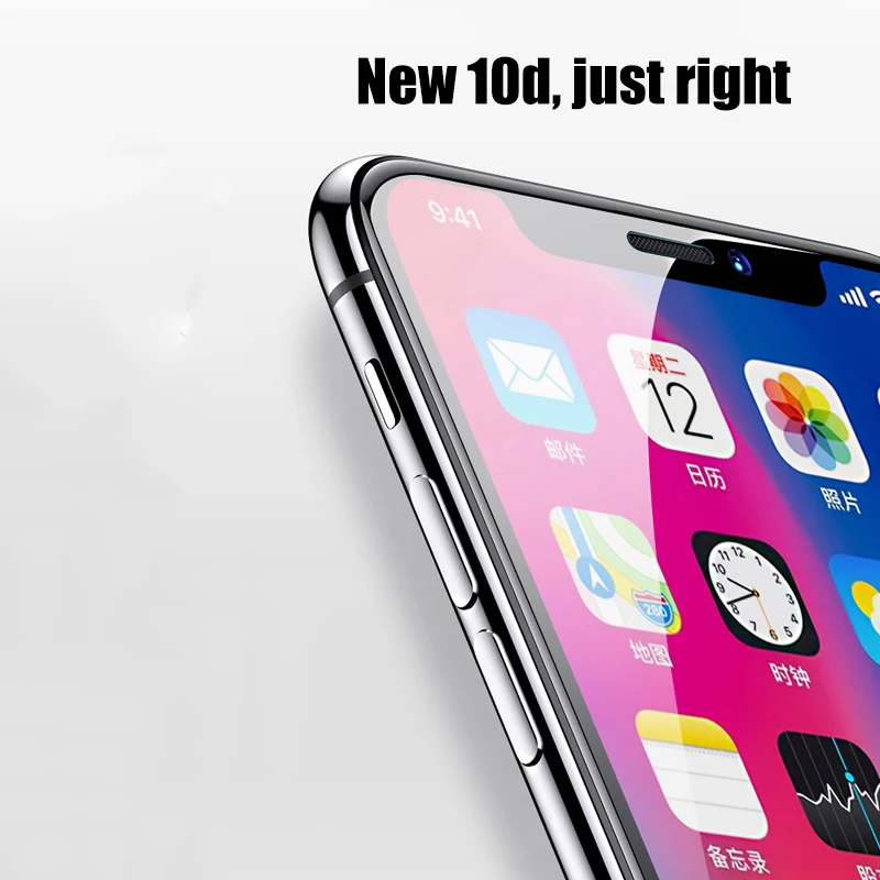 Защитное стекло 10D для iphone 11 pro 8 7 6 6s plus apple x xr xs max защитная пленка чехол 10S |