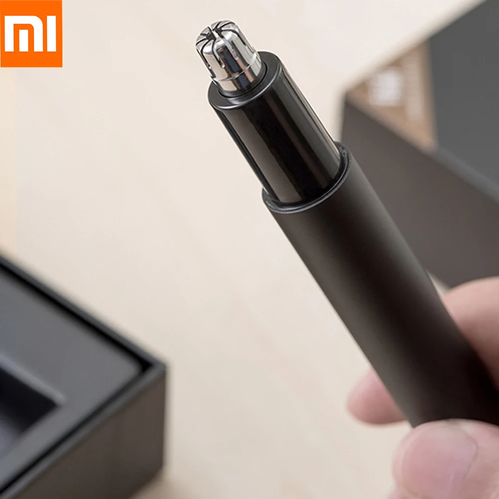 Цена Xiaomi Мини Электрический триммер для волос в носу HN1 портативная Минималистичная Бритва для ушей в носу Водонепроницаемая безопасная для сем...