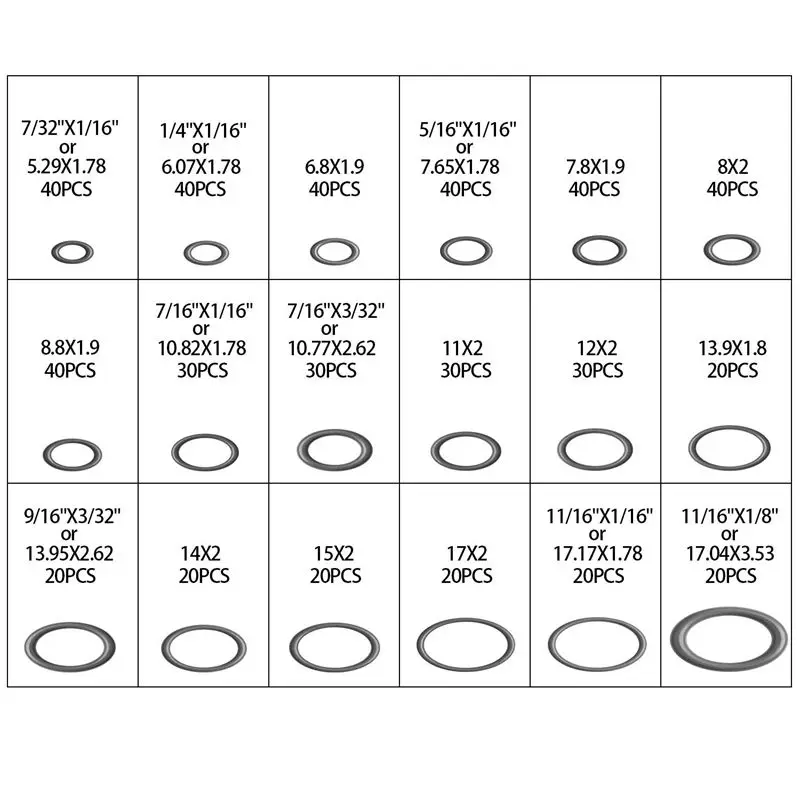 Новинка 540 шт/18 размеров резиновые уплотнительные кольца, Зеленый/фиолетовый уплотнительный комплект шайб в ассортименте для сантехники, автомобиля, общего ремонта с