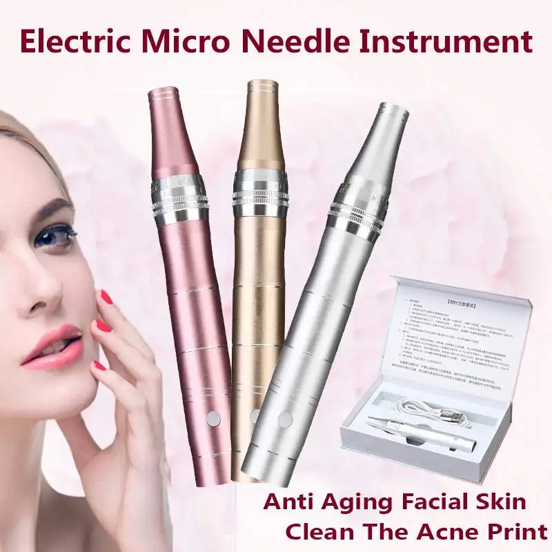 

Micro tiny needles stimulate Skin tightening remove scar reduce wrinkles scar stretch marks removal device skin dr derma pen