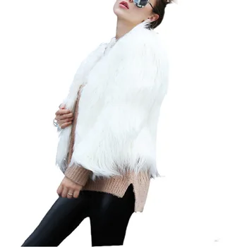 

Fake Fur Coat 2018 Winter Woman Cardigan Overcoat Casaco Feminino Faux Fur Warm Fluffy Outwear Coat Long Sleeve Jacket Manteau