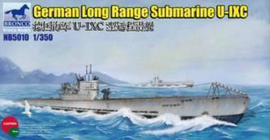 Bronco 1/350 5010 немецкая подводная лодка дальнего действия U-IXC | Игрушки и хобби