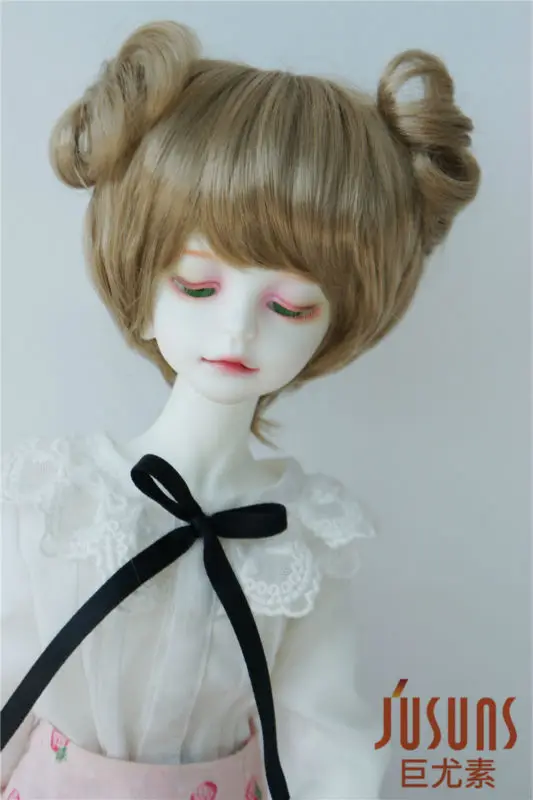 

JD301 1/6 Synthetic mohair BJD doll wig 6-7inch YOSD double circle concentric tail