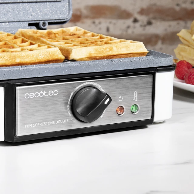 Cecotec Electric Waffle Maker Machine Fun GofreStone Double