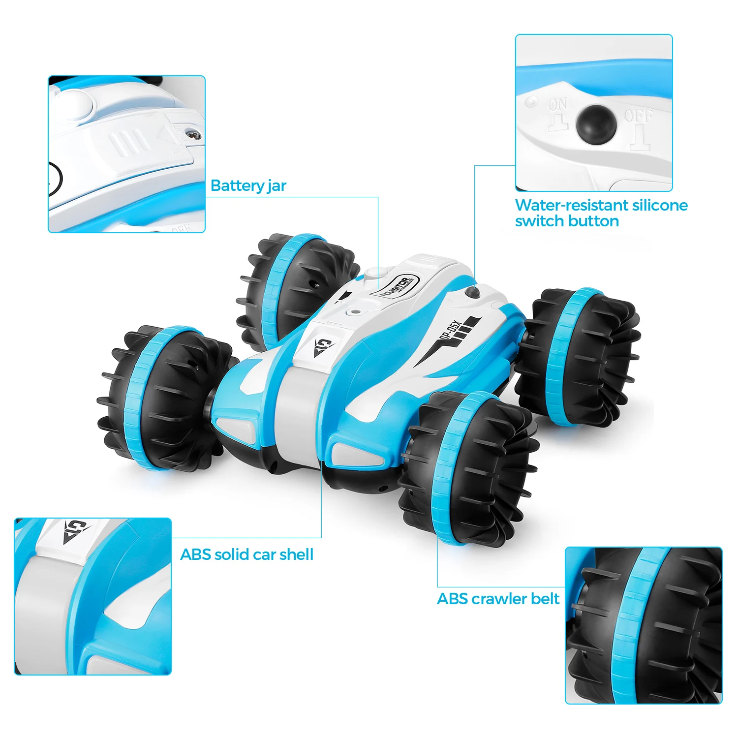 YED 1804 6CH RC автомобиль 2 4 ГГц 6 канальный 1:12 Масштаб амфибия вращение на 360 градусов
