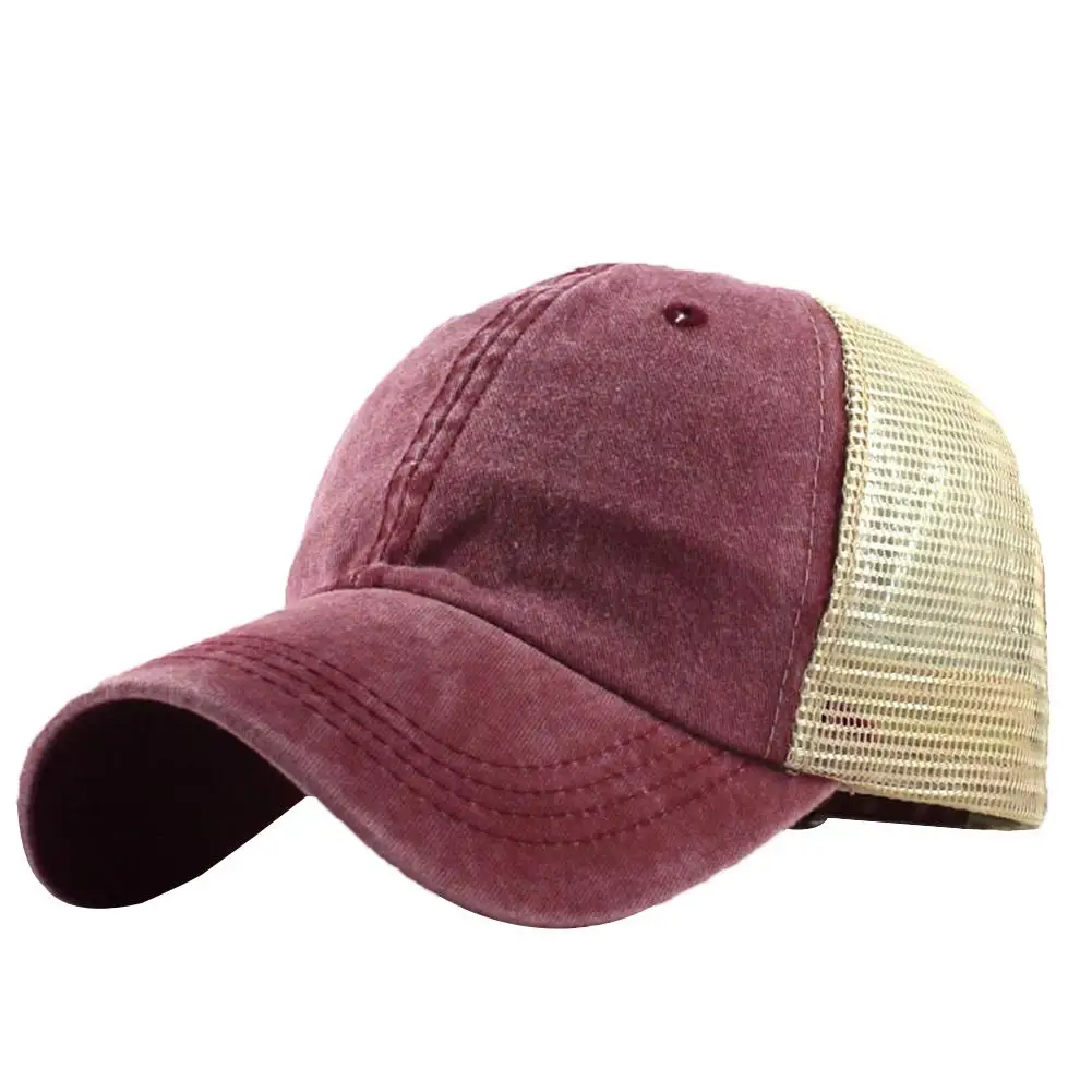 Весна и лето сетки бейсбольная Кепка унисекс Snapback Регулируемый хлопок бейсбол