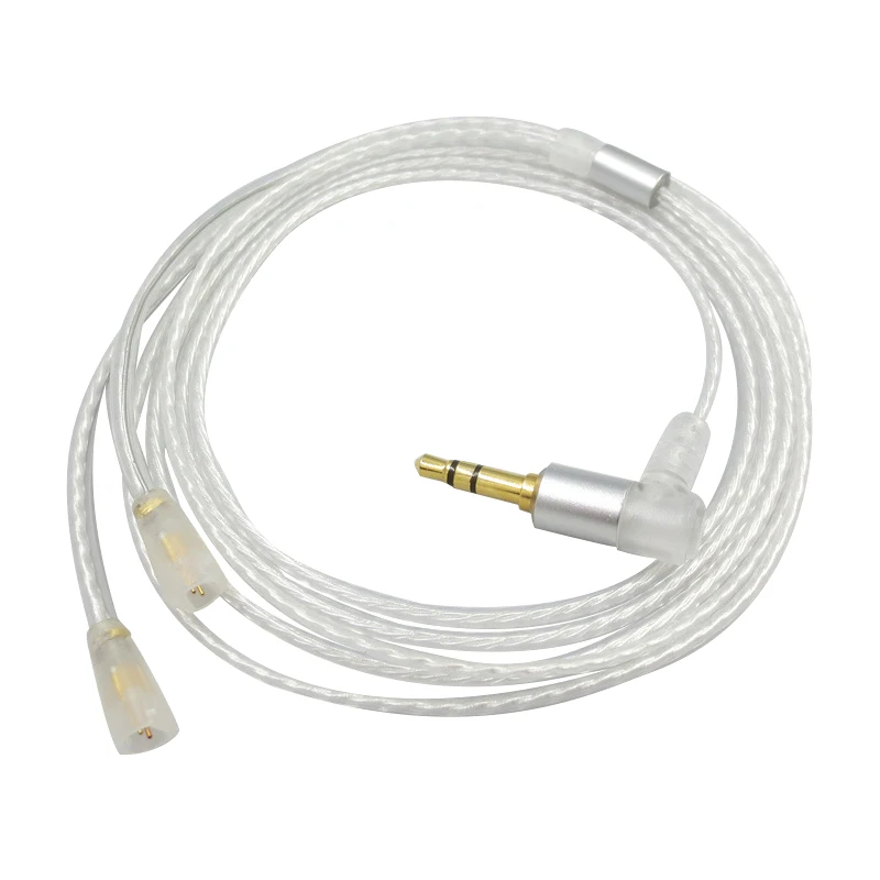 Мягкий обновленный кабель для Sennheets Ie80 Ie8 Ie8I Посеребренная Diy