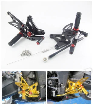 

CNC Adjustable Rearsets Foot Pegs Rear Set For Kawasaki ZX6R ZX636 2005-2006