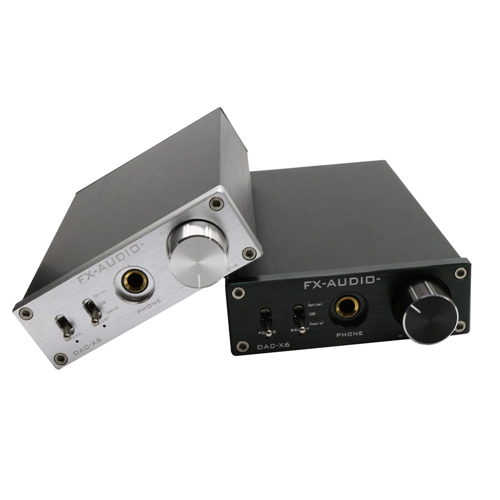 FX аудио DAC-X6 HiFi оптический/коаксиальный/USB цифровой аудио усилитель DAC декодер