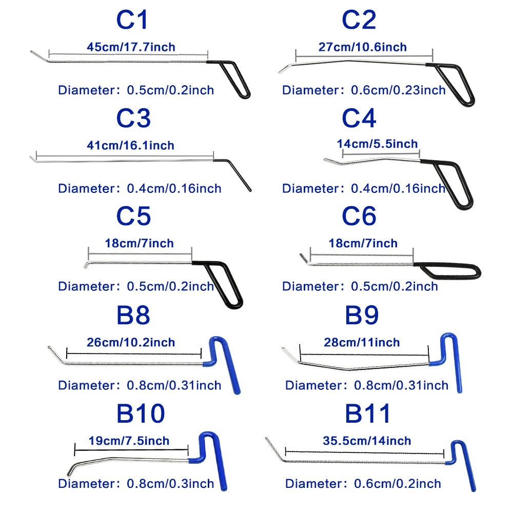 Furuix Rods Hooks Dent Puller Dent Lifter lamp