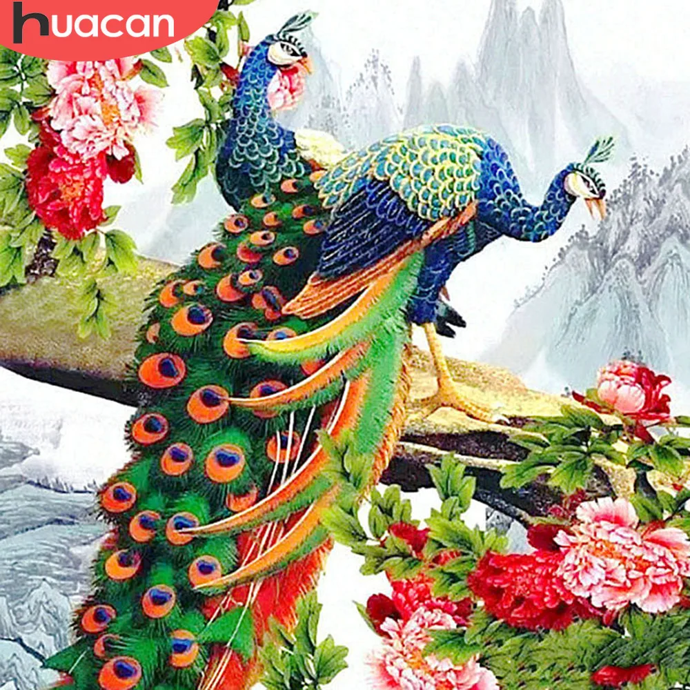 HUACAN Diamond Painting Full Square New Arrival Animals Diamond