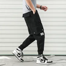 Для мужчин печати Хлопок повседневные штаны для отдыха мужской спортивные штаны лосины активный эластичный шаровары хип хоп джоггеры пот