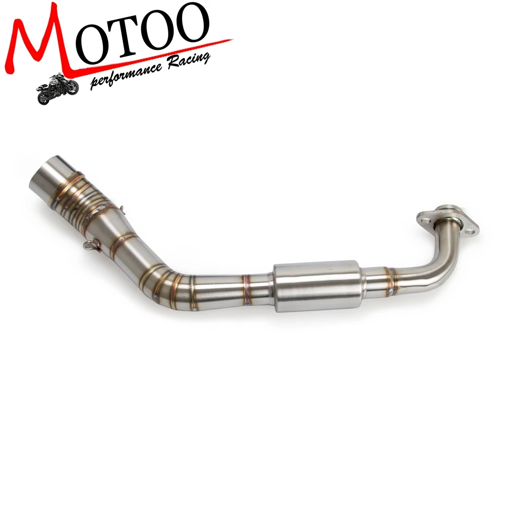 

Motorcycle Exhaust System Middle Pipe Header Slip On For YAMAHA NVX 155 125 NVX155 AEROX155 2016-2018 SLIP-ON without Muffler