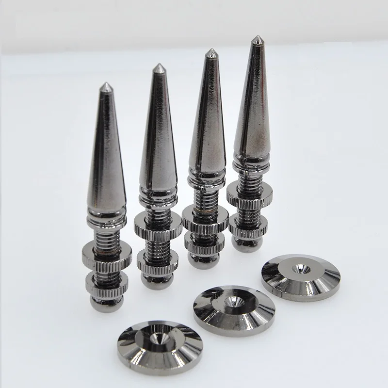 

6 Set Speaker Copper Isolation Spike Amplifier Cone Stand Feet & Base Pads Set