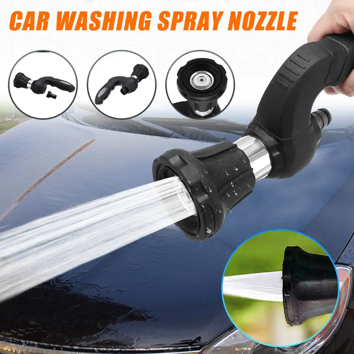 

Multifunction Garden Hose Water Spray Machine 5 Modes Watering Nozzle for Home Car Garden Watering Tool High Pressure