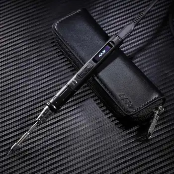 

TS80 Programable Electric Soldering Iron Adjustable Temperature Digital Solder Station OLED Display USB Type C Power Jack