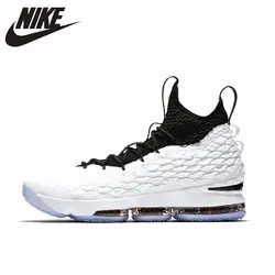 Nike LEBRON XV EP для мужчин оригинальный Новое поступление Аутентичные баскетбольные кеды Открытый Спортивная обувь дышащая Спортивная # AQ2364-100