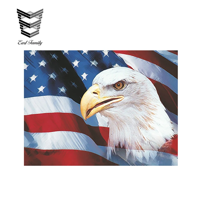 EARLFAMILY 13 см X 9,7 см забавные Стикеры для автомобиля США американский флаг-Орел Патриот виниловая наклейка Штаты водонепроницаемые наклейки