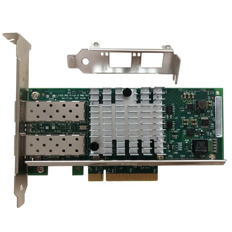 Eastforfuy Intel 82599ES набор микросхем 10 Гбит/с двухпортовый PCI-E X520-DA2 E10G42BFSR Ethernet серверный адаптер