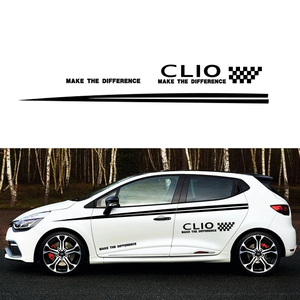 180 см Автомобильная наклейка для кузова для Renault CLIO для хэтчбек седан наклейки для автомобиля DIY Украшение имя стикер s автомобильные аксессуары
