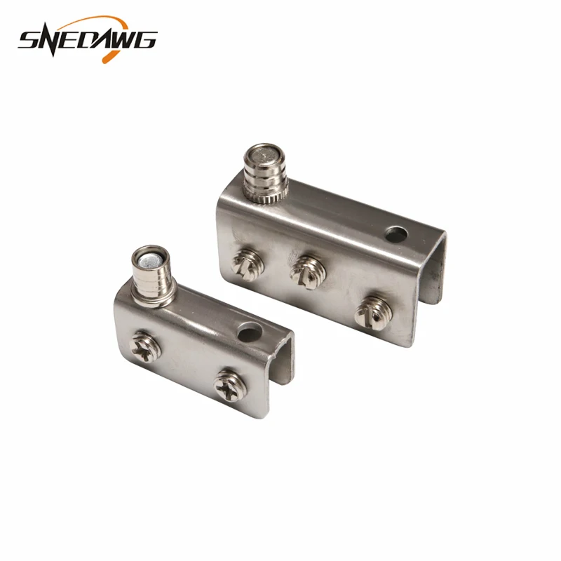 2pcs Stainless Steel Glass Hinge Fit 8-10mm Thickness Pivot Display Cabinet Clip Showcase with Shaft | Обустройство дома