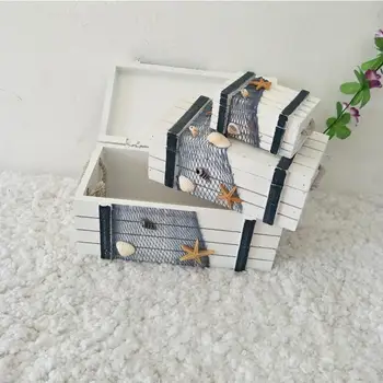 

3 Pcs Wooden Makeup Tool Storage Box Desktop Cosmetic Container Decoration for Home (Large, Medium, Small)