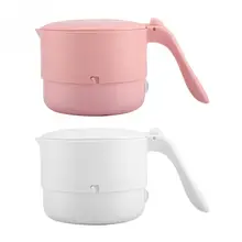 1L путешествия Портативный Электрический чайник 110 V-240 V Мини нагревательная чашка Еда Класс силиконовая складная бутылка для воды для туда и обратно