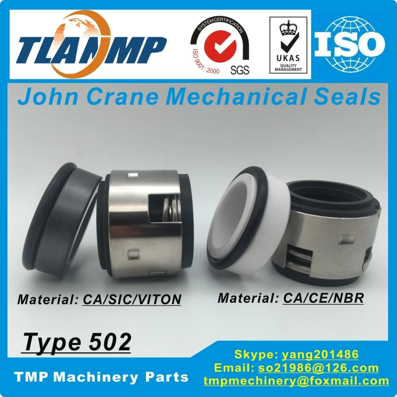 

T502-40 502/40 John Crane Mechanical Seals (Material:Car/SiC/Viton , Car/Cer/NBR) |Type 502 Elastomer Bellow Pumps Seals
