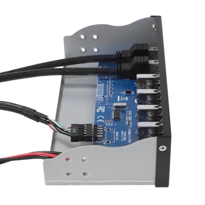 7 портов USB 3 0 концентратор 5Gbs 5 25 &quotCD ROM диск отсек CD Передняя панель для