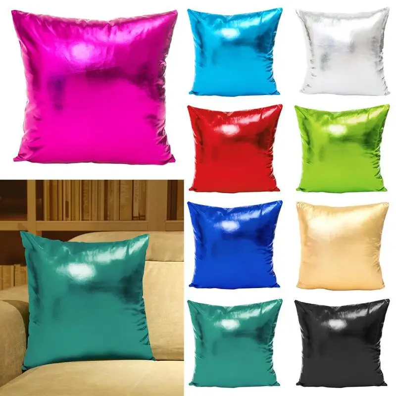 

DIY Cushion Cover Magical Throw Pillowcase Party Prom Shiny 45X45cm Color Changing Reversible Pillow Case For Home Decor