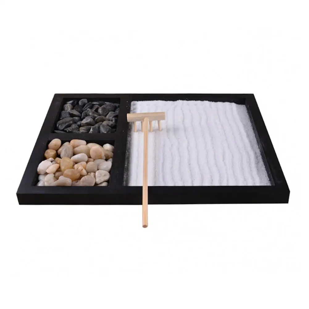 AUGKUN Zen песочный стол, микро Ландшафтные украшения, украшение для дома, офиса, медитация, песочный стол, украшение из смолы, ремесла