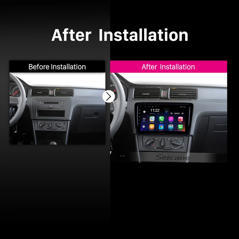 Discount Seicane Android 8.1 Car AutoStereo 9 inch GPS Navigation Multimedia for 2012 2013 2014 2015 Volkswagen Santana Support 3G DVR 5