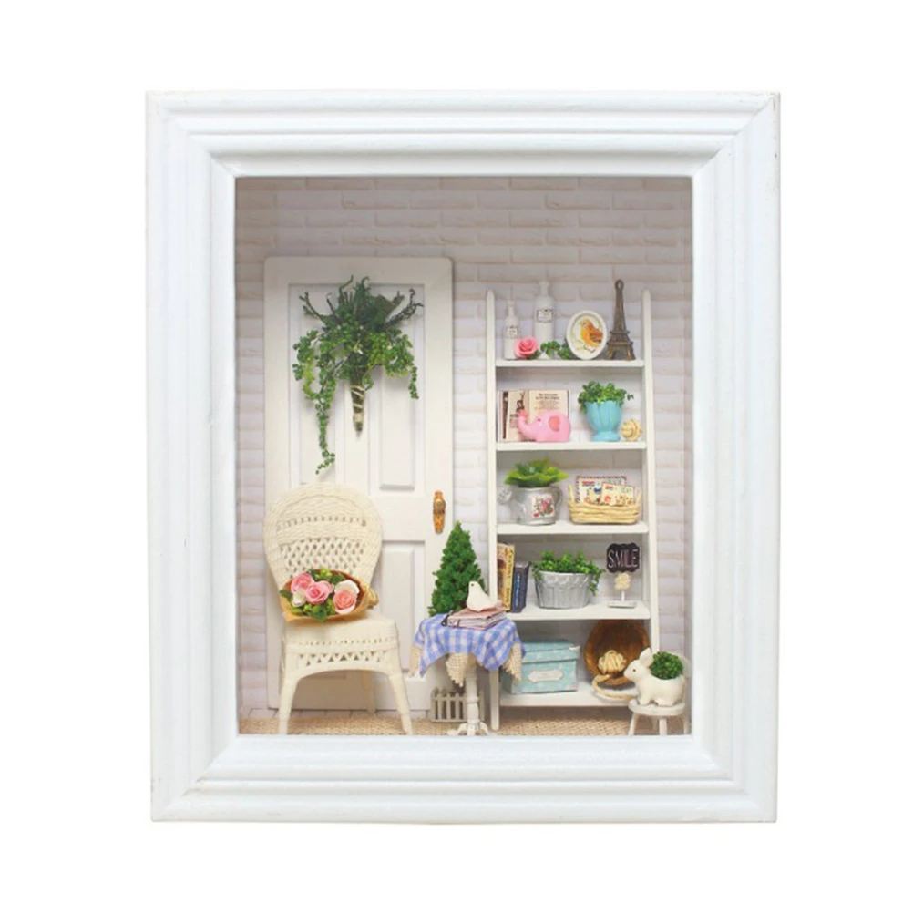 

DIY Photo Picture DIY House Frame Sunshine Cabin Design Creative Romantic Photo Frame for Decoration