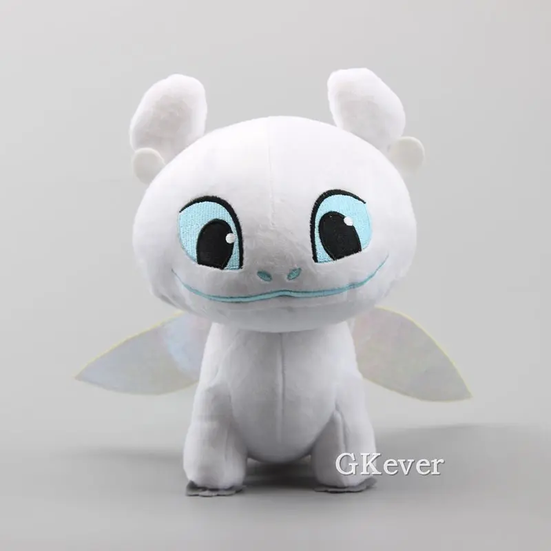 

2019 NEW Plush Dolls How to Treain Your Dragon Figure Toys Light Fury Stuffed Animals 10" 25 cm Children Birthday Gift