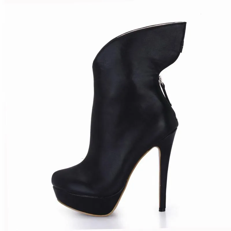 

Fashion Platform High Heels Ankle Women Winter Boots Shoes Woman Zapatillas Botas Zapatos Mujer Ladies Wedding Party Dress Shoes