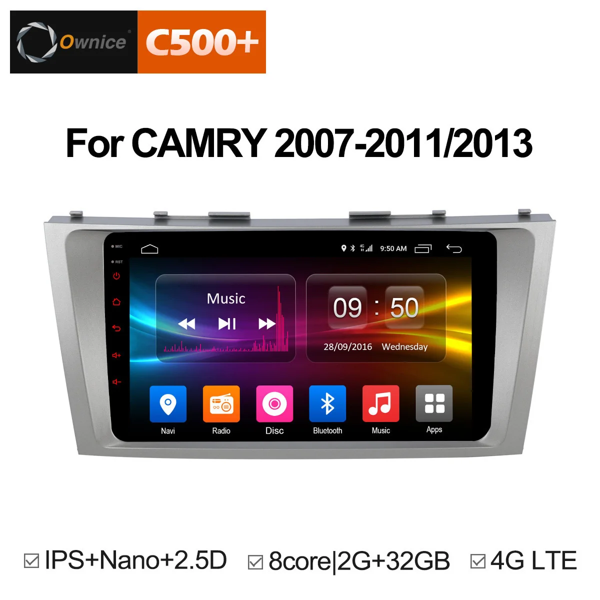 Clearance For Toyota Camry 2007 2008 2009 2010 2011 2012 2013 Car Unit auto Stereo Radio DAB PC Vehicle Multimedia 2 Din Android 8.1 DVD 1