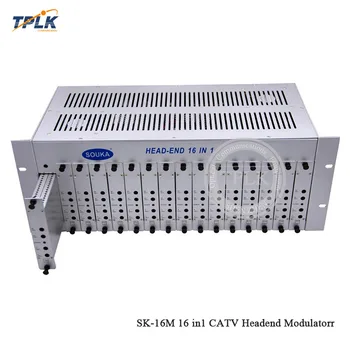 

SK-16M 16 in 1 catv headend adjacent modulator, Microprocessor Controlled, with PLL circuitry,for hotel/school/dormitory RF catv