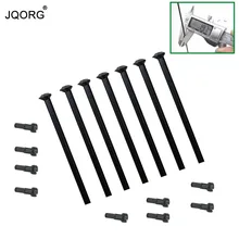 JQORG 12 Pieces A Lot Black Color Straight Pull Bicycle Needles 304 Stainless Steel Material 2.0mm Bike Steel Wires For Wheel