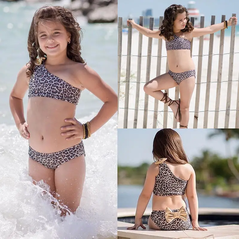 

Pudcoco Girl Swimsuits 0-8Y Kids Baby Girls Leopard Bikini Swimwear Swimsuit Bathing Suit Outfits Clothing