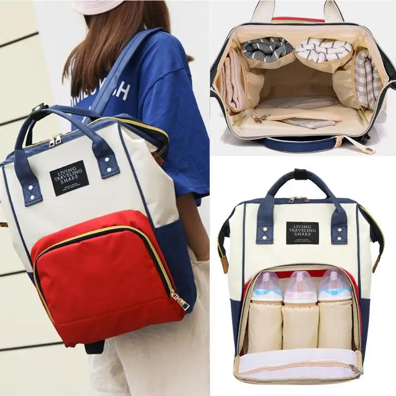 Женский водонепроницаемый рюкзак с цветочным принтом, Многофункциональный Детский подгузник, сумка для прогулки с ребенком, сумка для мамы, женский портативный рюкзак для путешествий, новинка