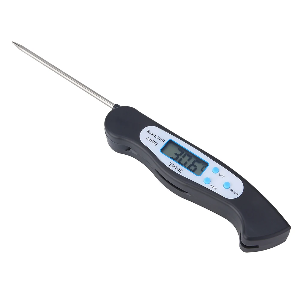 

Foldable Digital Oven Thermometer BBQ Folding Meat Food Probe Kitchen Thermometer Liquid Water Oil Cooking Tools