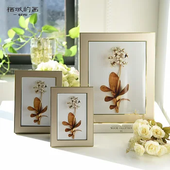 

Modern simple aluminum alloy wedding garment photo wall frame platform metal high-grade light luxury vertical horizontal