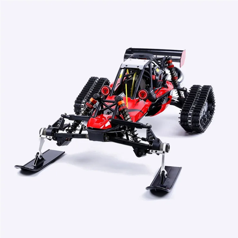 

Newest Rovan Baja305AS 1/5 2.4G RWD Snow Buggy Rc Car 30.5cc Engine With Tracked + Round Wheels RTR Toy Kids For Gifts