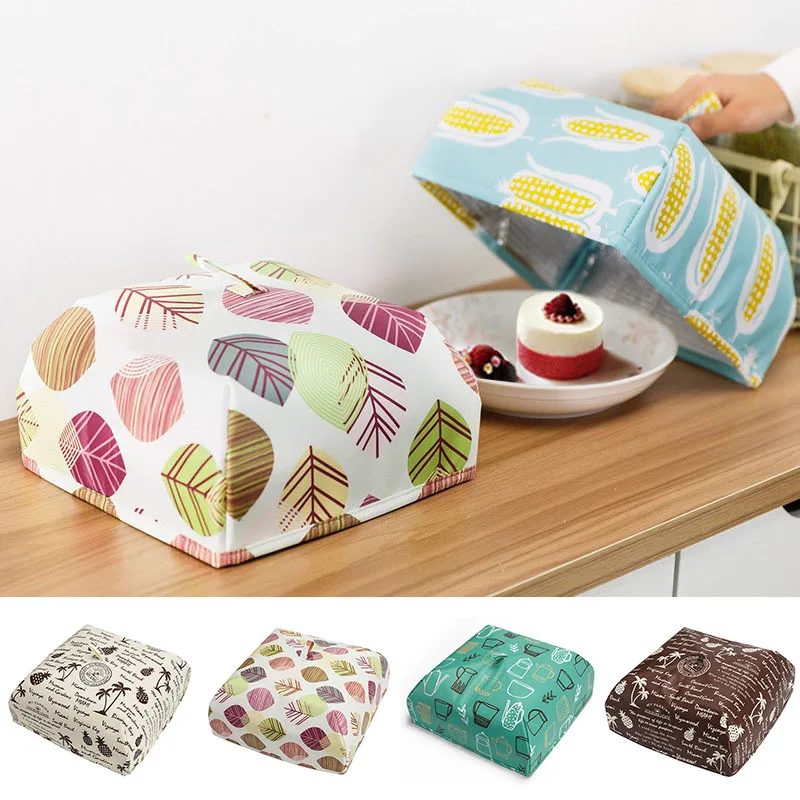 

Reusable Foldable Food Covers Anti Fly Mosquito Food Cover Keep Warm Aluminum Foil Dishes Cover Kitchen Camping Tool