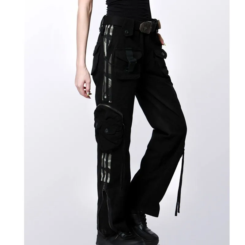 Women's Multi-pocket Cotton Trouser Overalls Fan Outdoor Hiking Hunting Shooting Training Wearproof Pants