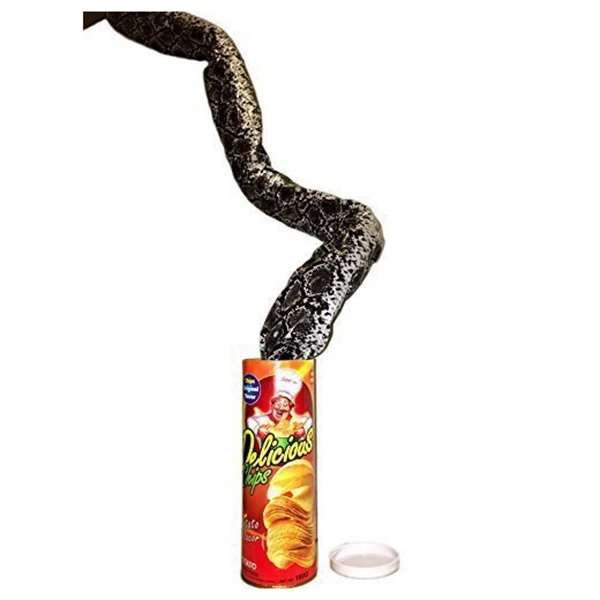Prank Props Lancei Tricky Toys|Potato Chip Snake 8.5 X 3 Inches Suitable For April Fools Day Gifts Surprise Potato Chips