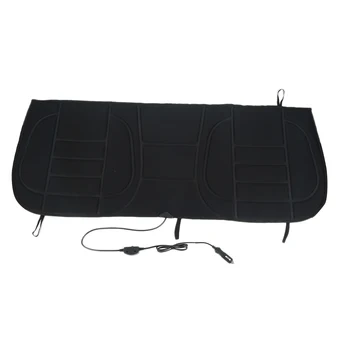 

12V Black Car Heated Rear Seat Cushion Warmer Cover For Car Sets Car Heater Pad