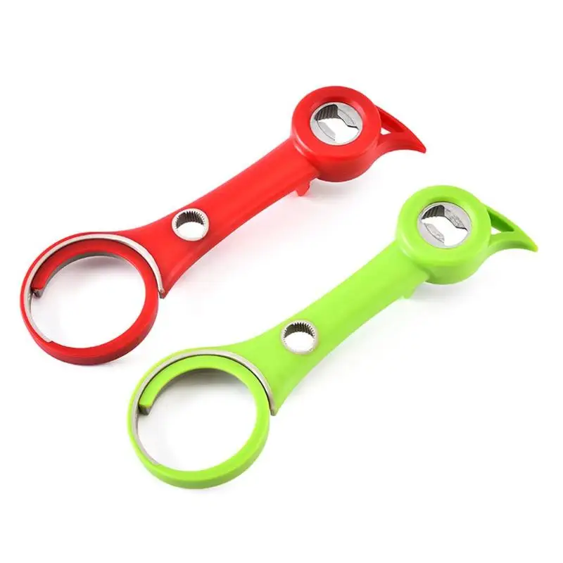 6 in 1 Multi Function Twist Bottle Opener, All in One Jar Gripper Can
