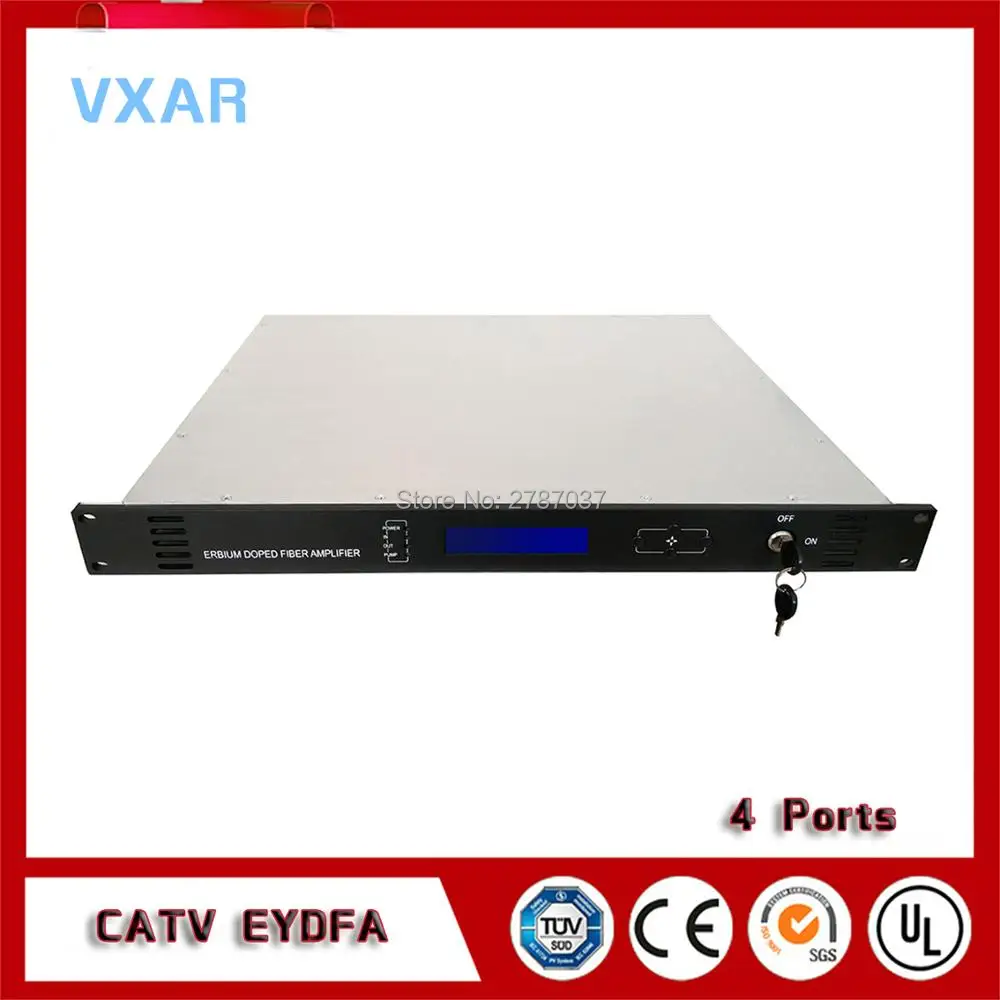 1550nm оптический усилитель catv edfa четыре выхода 4 * 22dBm